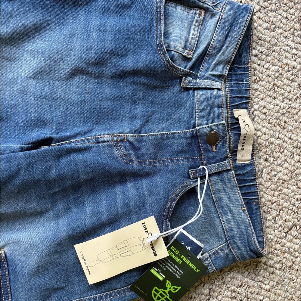 Blue Cargo Jeans - Picture 6 of 10